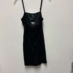 Ladies black velvet dress